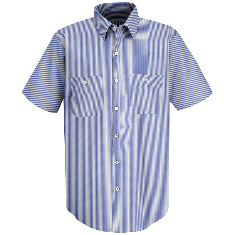 Men's Industrial Stripe Work Shirt | Work Hard Dress Right