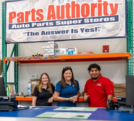 Parts Authority staff with managed workwear