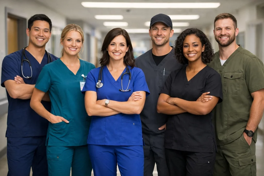 Cherokee & Barco Scrubs for Newark Healthcare Teams