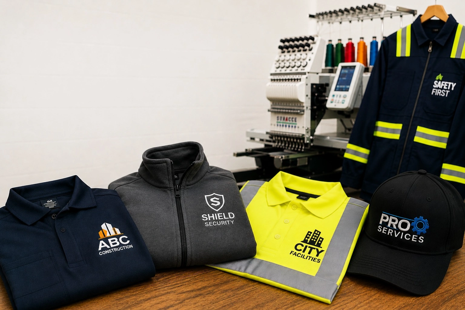 Custom Embroidery & Printing for Workwear Uniforms