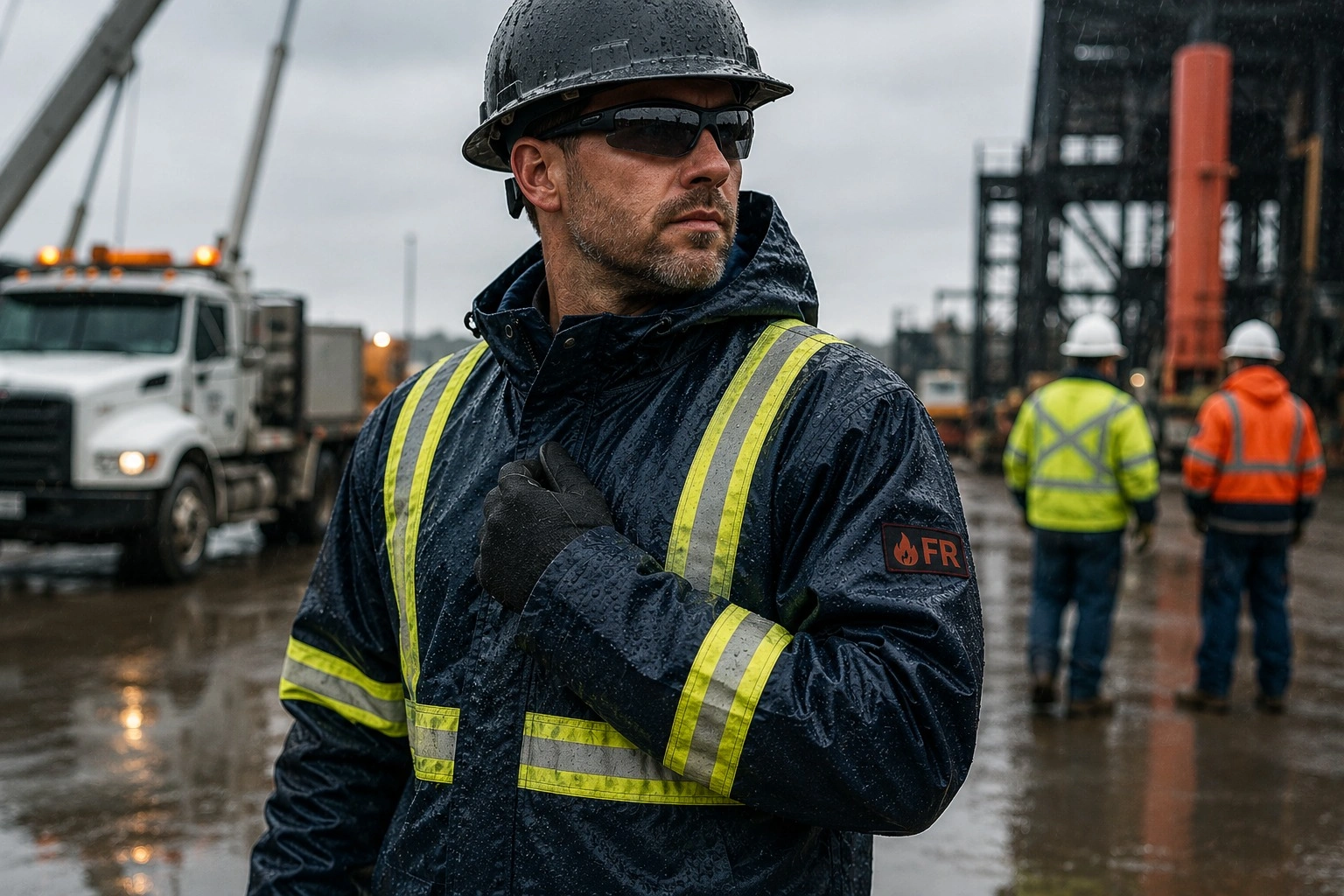 Durable Flame-Resistant Rain Gear